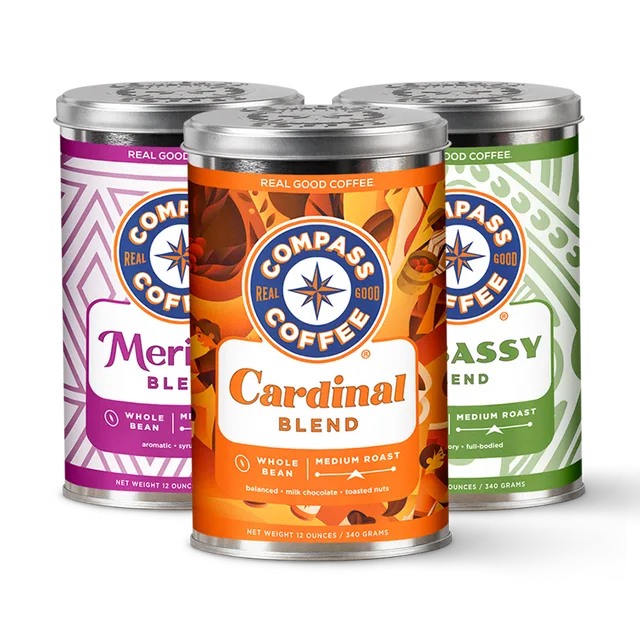 Medium Roast Lovers' Explorer Pack: Meridian, Cardinal and Embassy tins