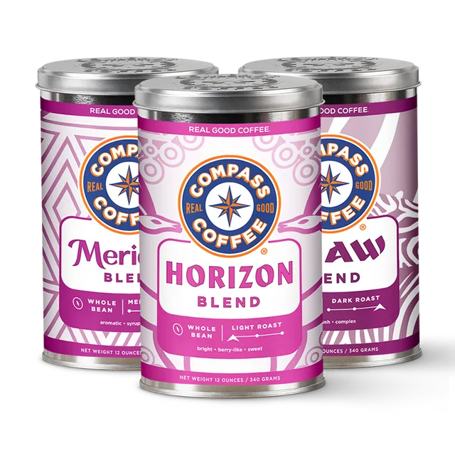 African Coffee Explorer Pack: Meridian, Horizon and Shaw tins