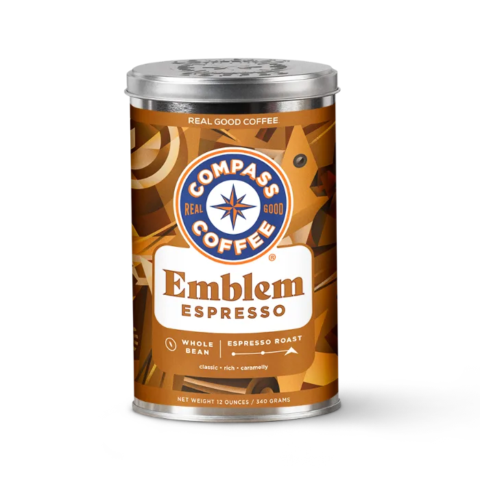 Emblem Espresso 12oz tin